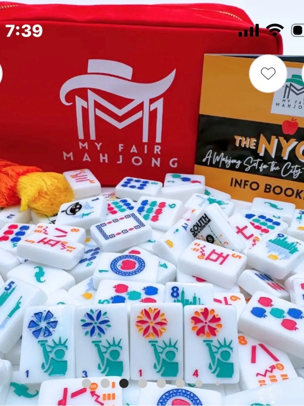 NYC Series Mahjong Set - Yellow - Picture 2 of 7